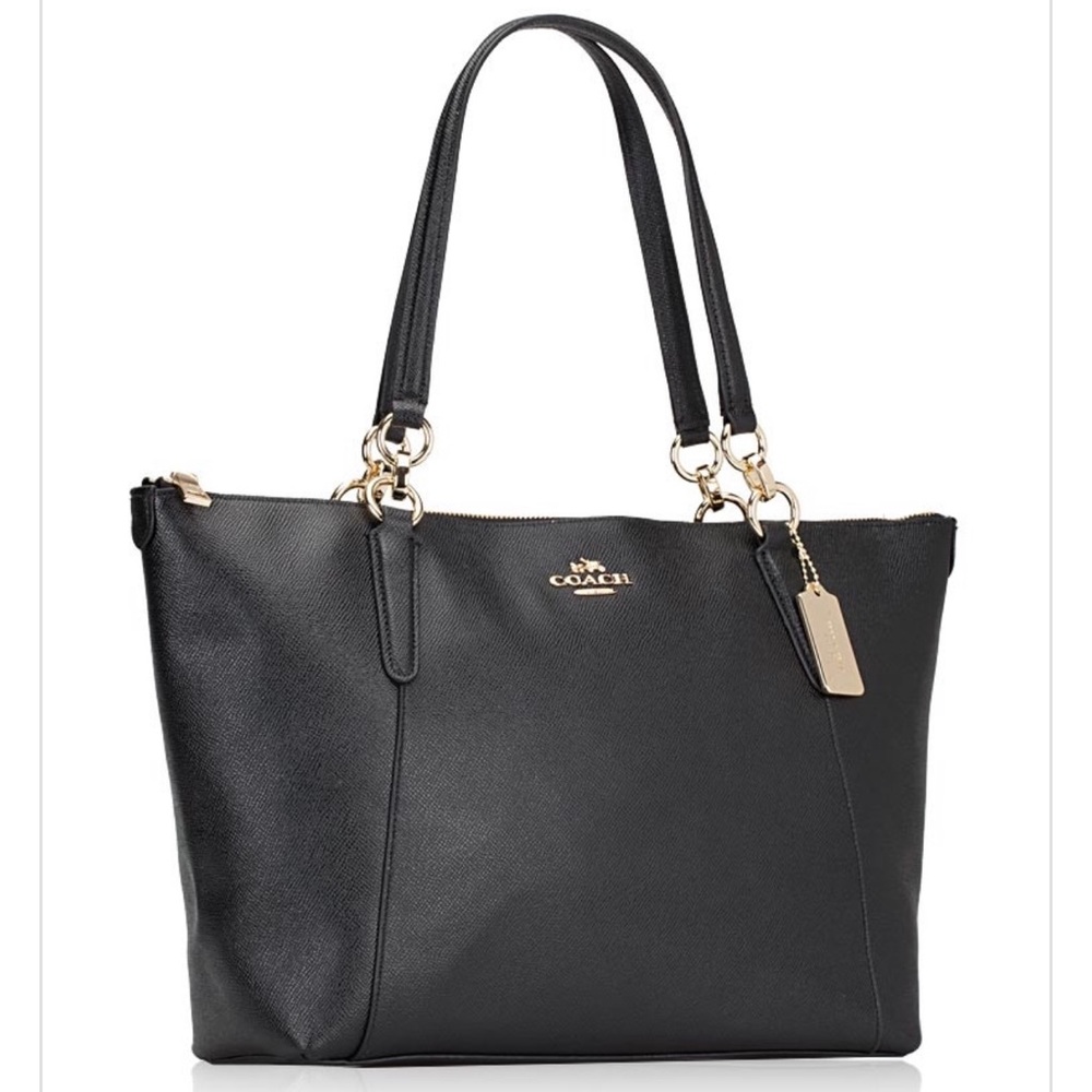 Coach Ava Black Leather Tote - Picture 6 of 10